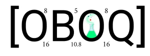 Logotipo da OBOQ com a sigla dentro de colchetes. A letra 