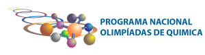A imagem é o logotipo da PNOQ, apresentando uma molécula colorida abstrata.
